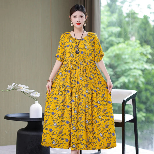 Robe d'été chic en coton