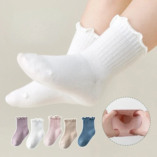 Frilly Cotton Girls Socks