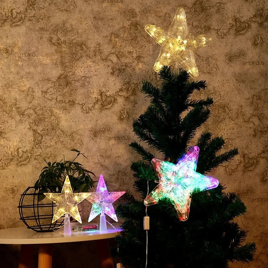 Christmas LED Glowing Star Tree Topper
