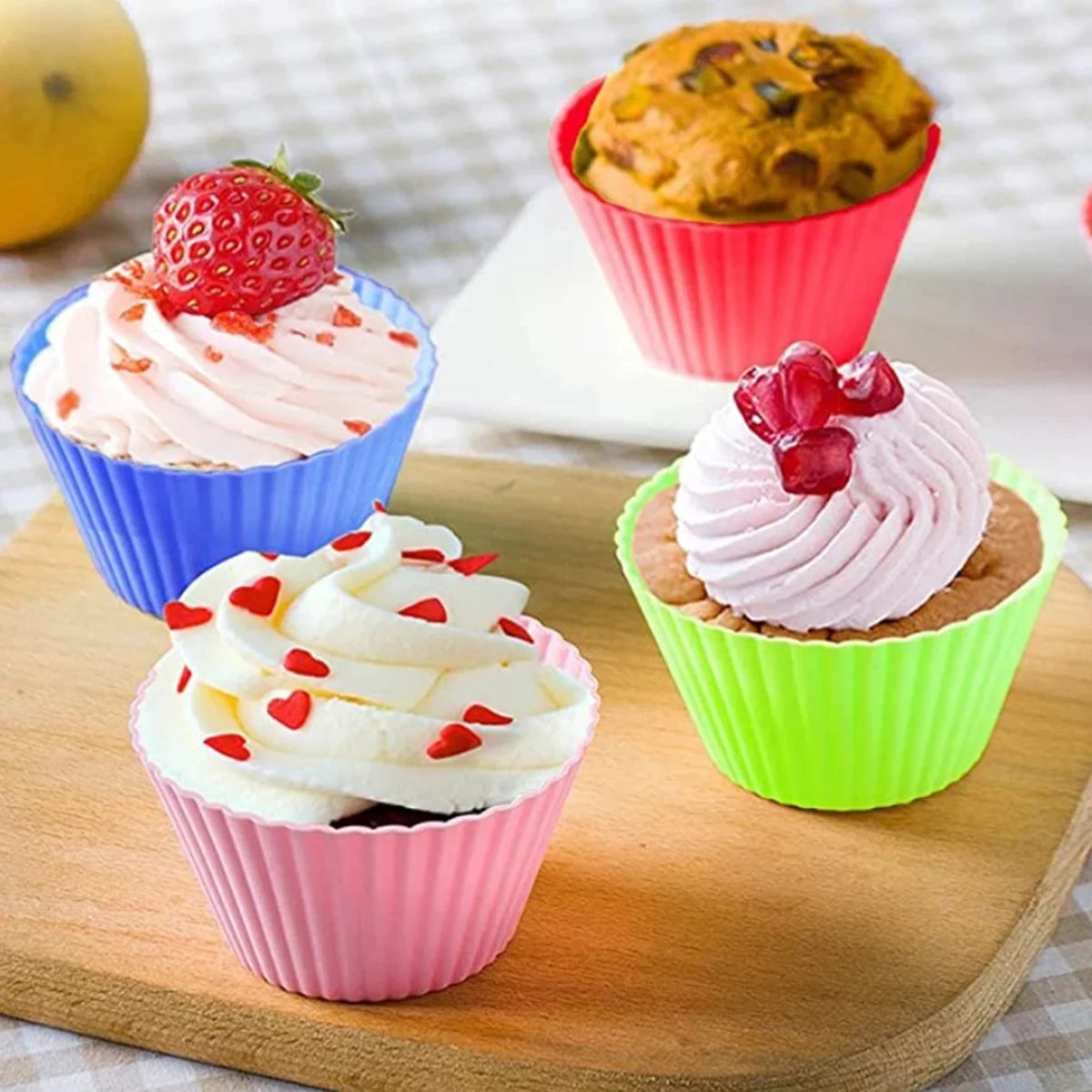 Circular High-temperature Resistant Silicone Cake Jelly Cups