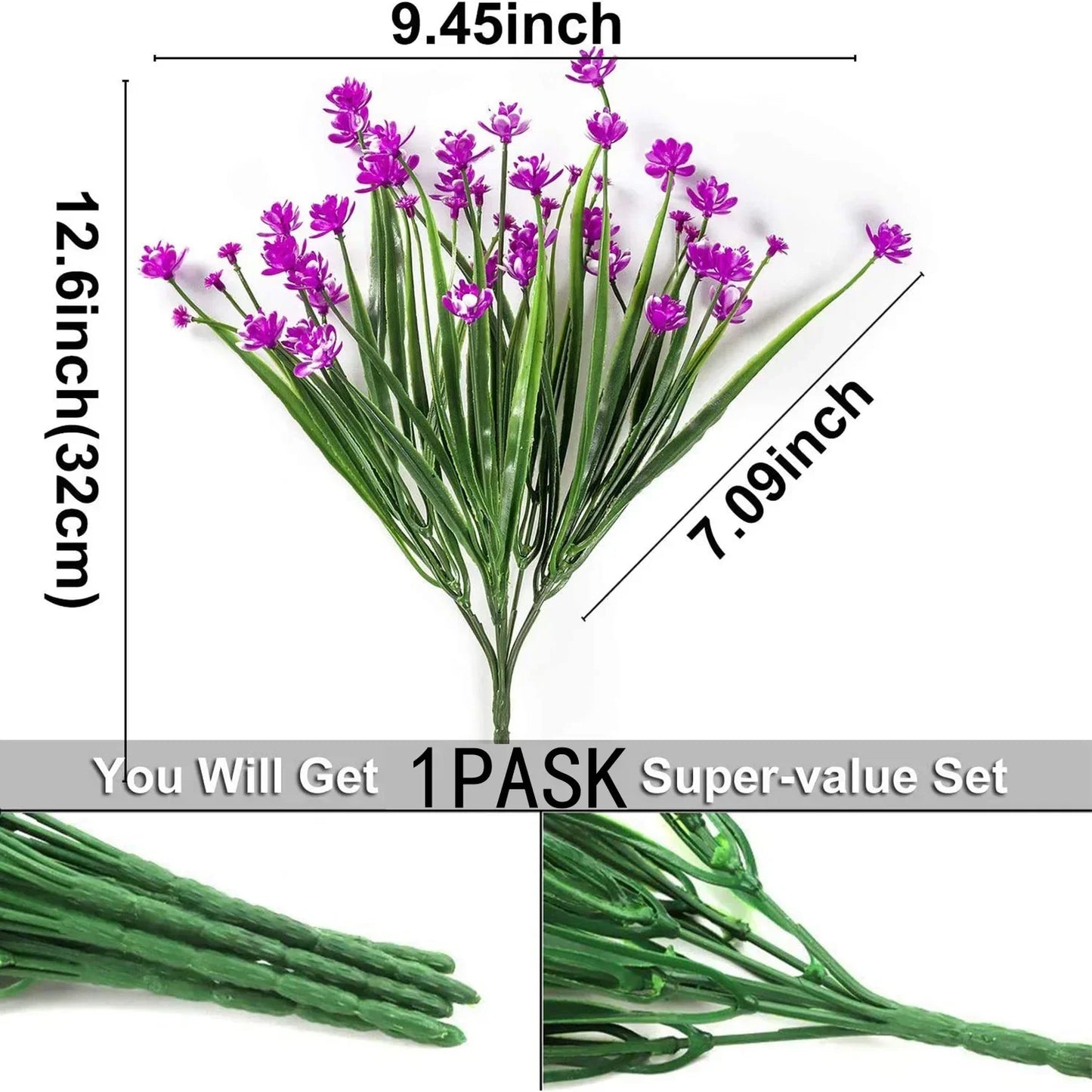 Plantes artificielles d'extérieur en plastique résistant aux UV