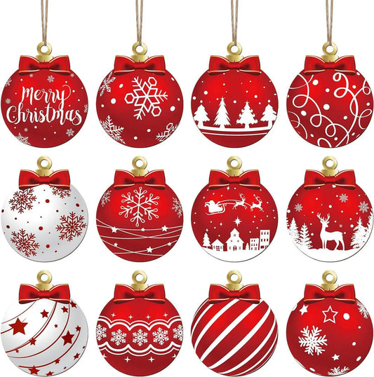 12 Pcs Christmas Tree Ornaments Set