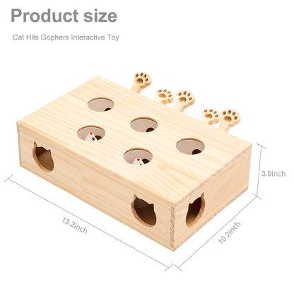 Indoor Solid Wood Cat Toys