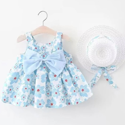 Girl floral dress - toddler beach dress for children