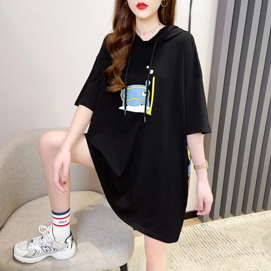 Sweats à capuche noirs et violets à motifs de dessins animés