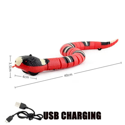 USB Rechargeable Smart Sensing Snake Cat Toy