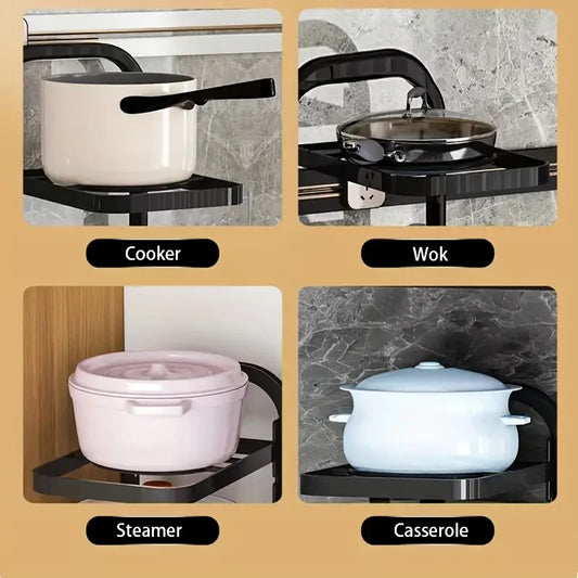 Mehrschichtiger Topfhalter für unter die Spüle