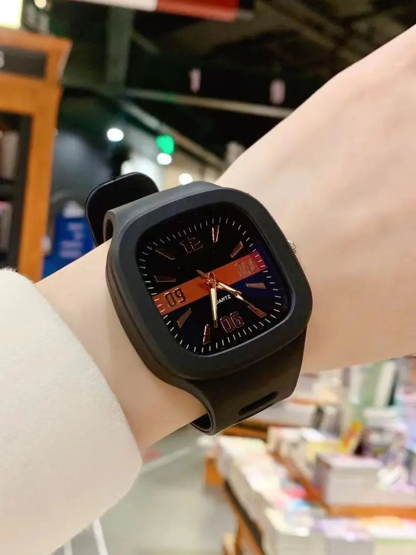 Big Square Quartz Women's Wristwatch