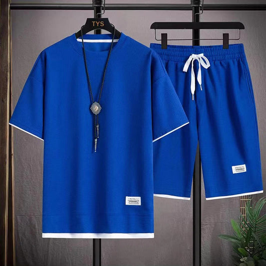 2 Pieces Sports Outfit Men Tracksuit
