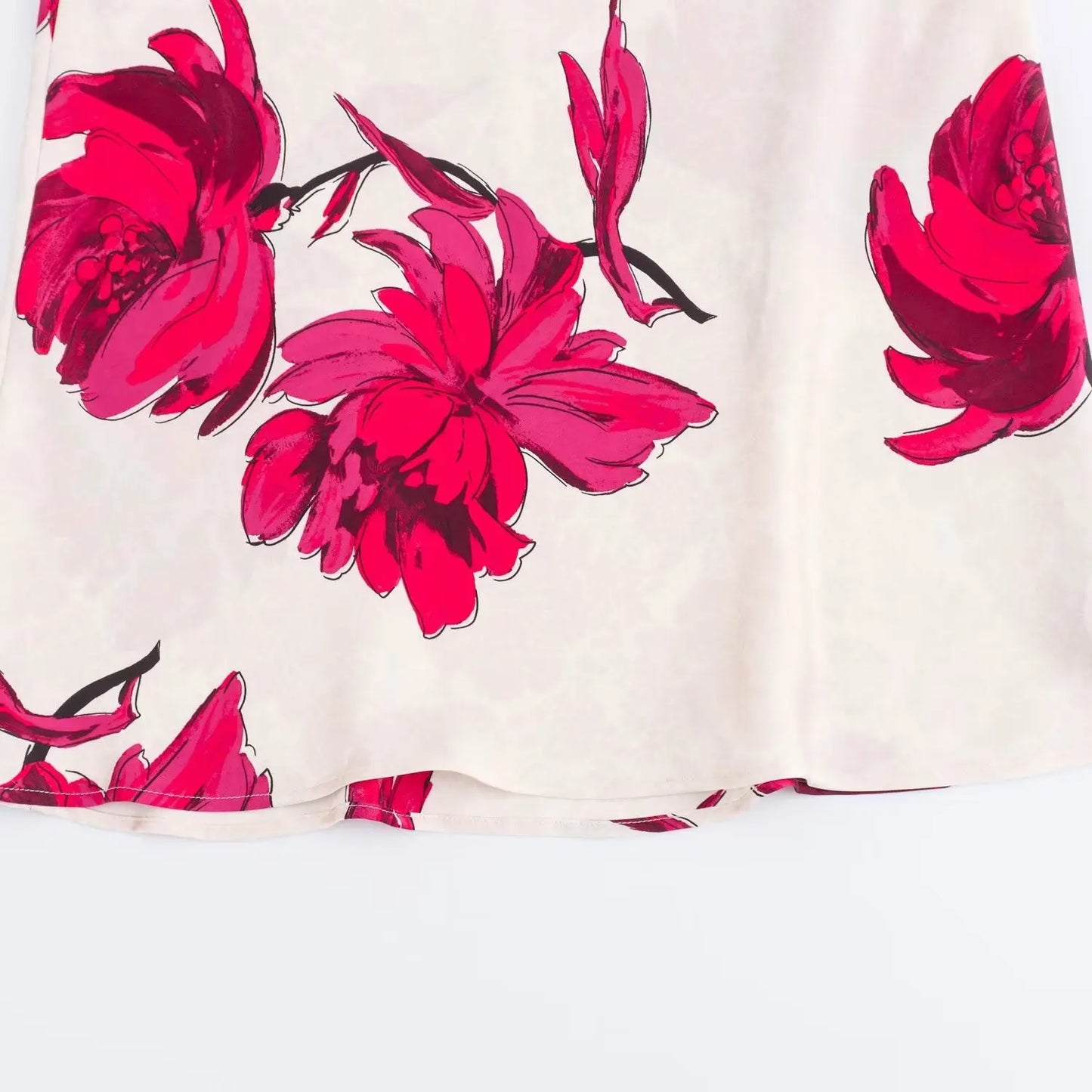 Women's Silk Printed Midi Dress