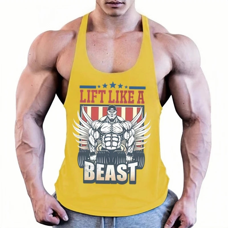 Men's Gym Fitness Tank Top - Sleeveless Workout Tops