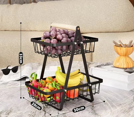 Mehrschichtiger stapelbarer Obst- und Gemüse-Lagerwagen