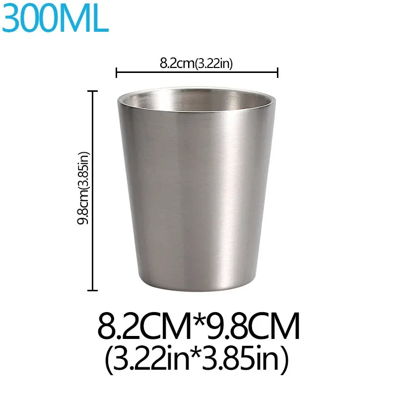 Gobelets à bière en acier inoxydable à double paroi