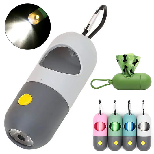 Portable LED Dog Waste Bag Dispenser
