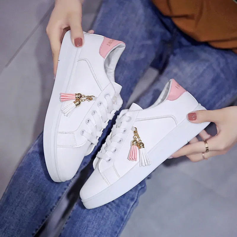 Breathable White Mesh Sneakers