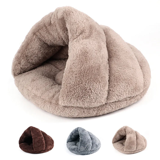 Soft Warm Fleece Cat Bed Tent