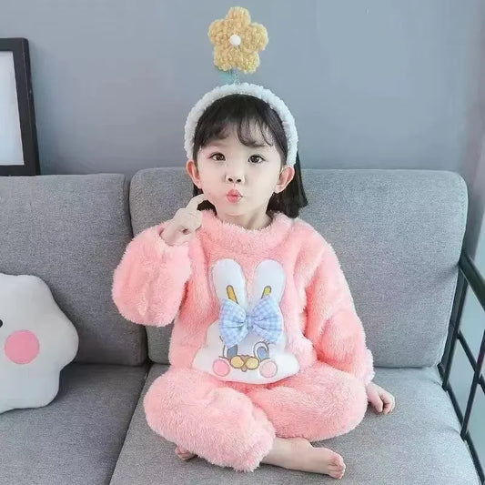 Girls' Baby Coral Fleece Two Piece Sleepwear Set