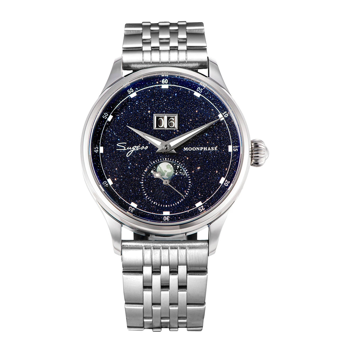 Unisex 40mm Moonphase Watch