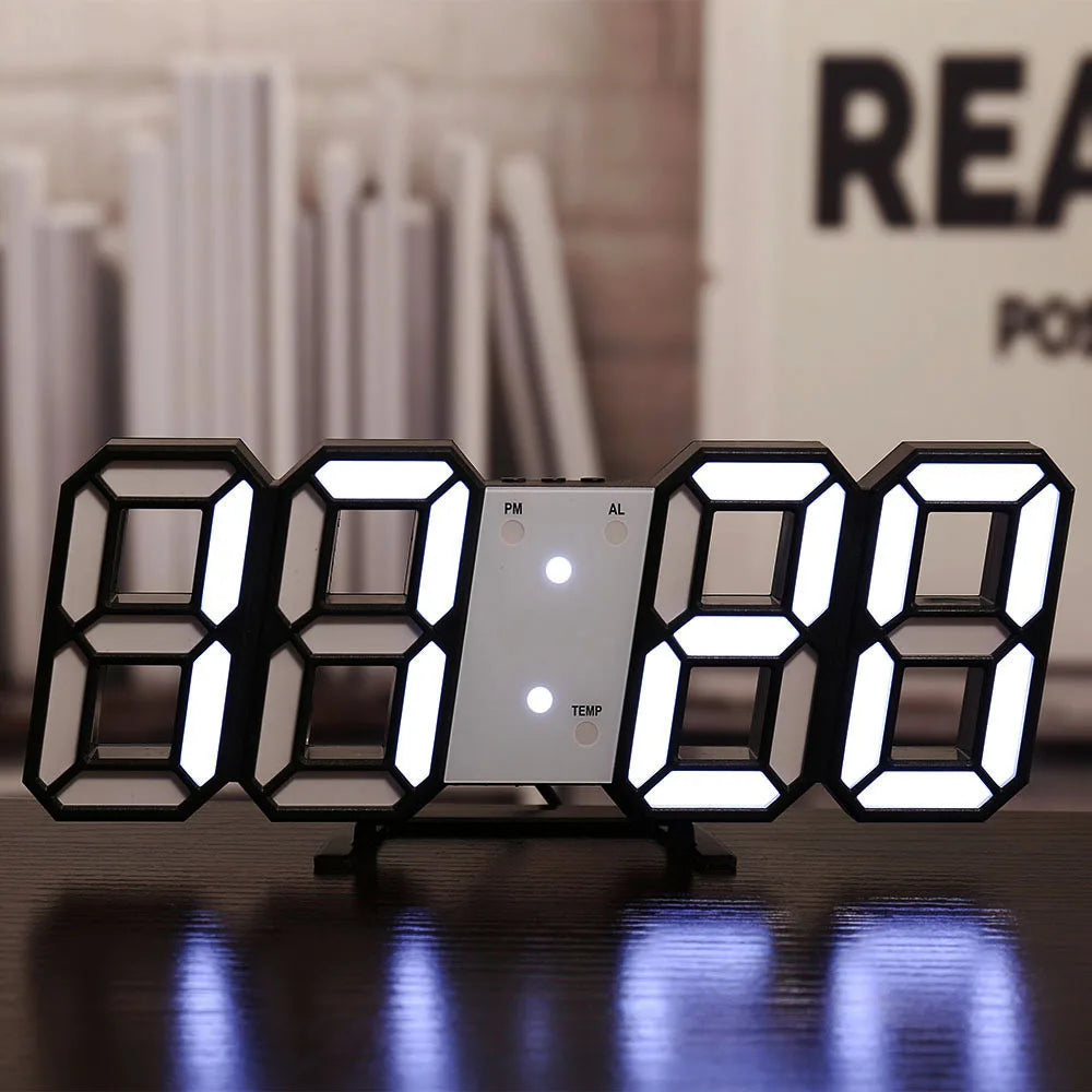 3D LED Digital Wall Clocks