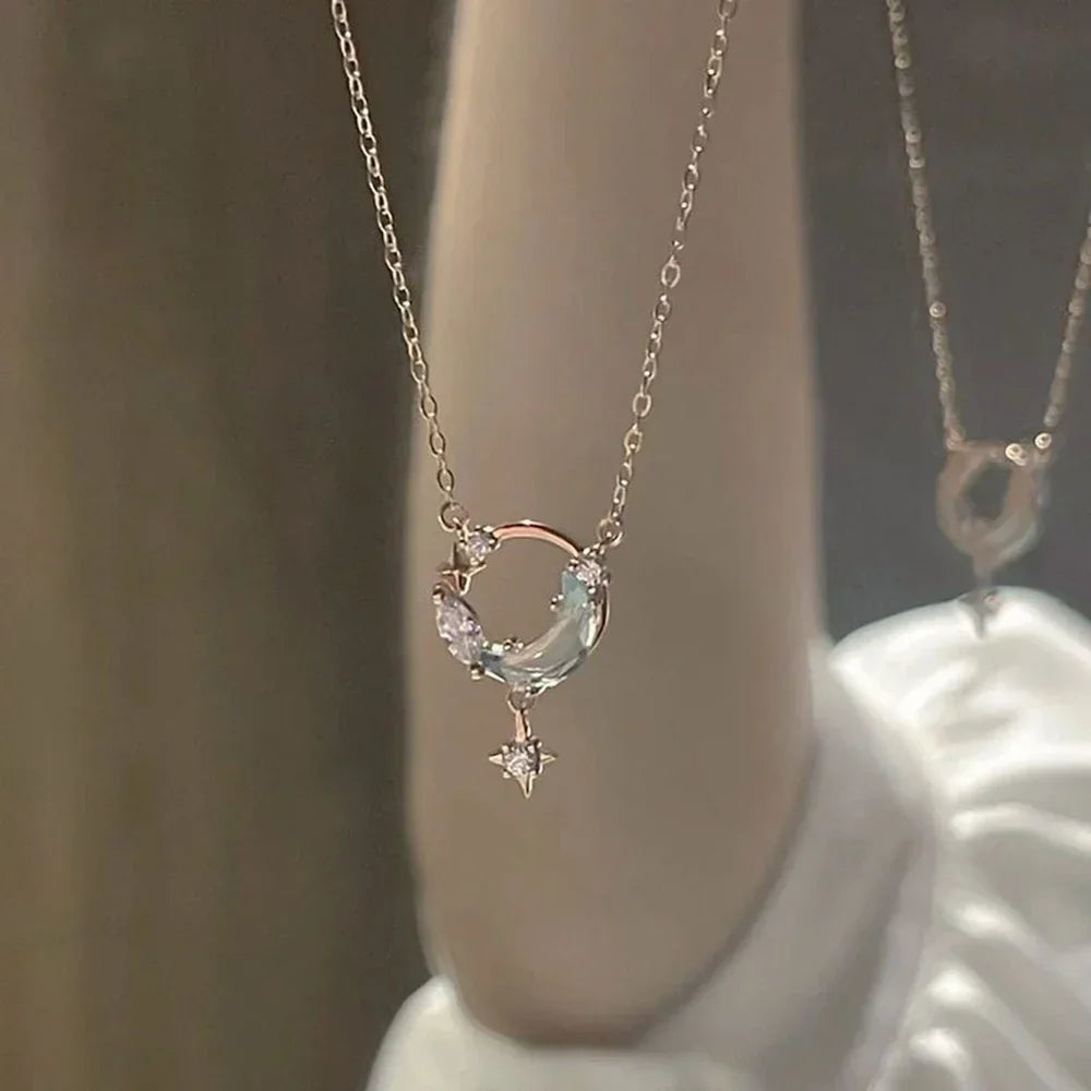 Korea Moon Star Choker Necklace