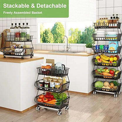 Stackable Fruit & Vegetable Storage Cart