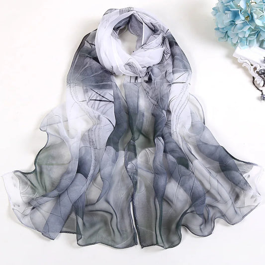 Spring/Summer Floral Silk Beach Scarf