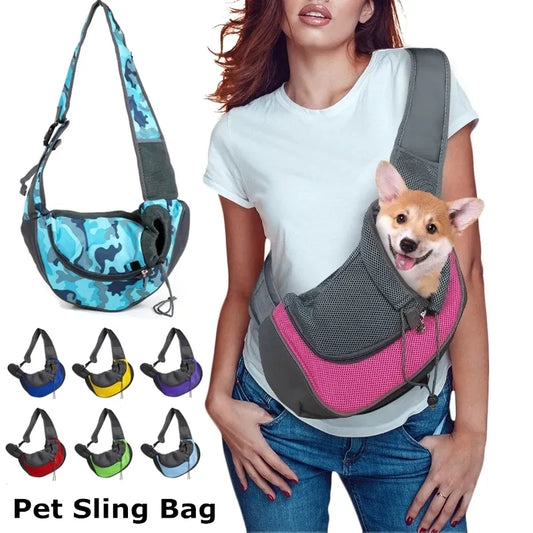 Outdoor Mesh Shoulder Pet Carrier Handbag