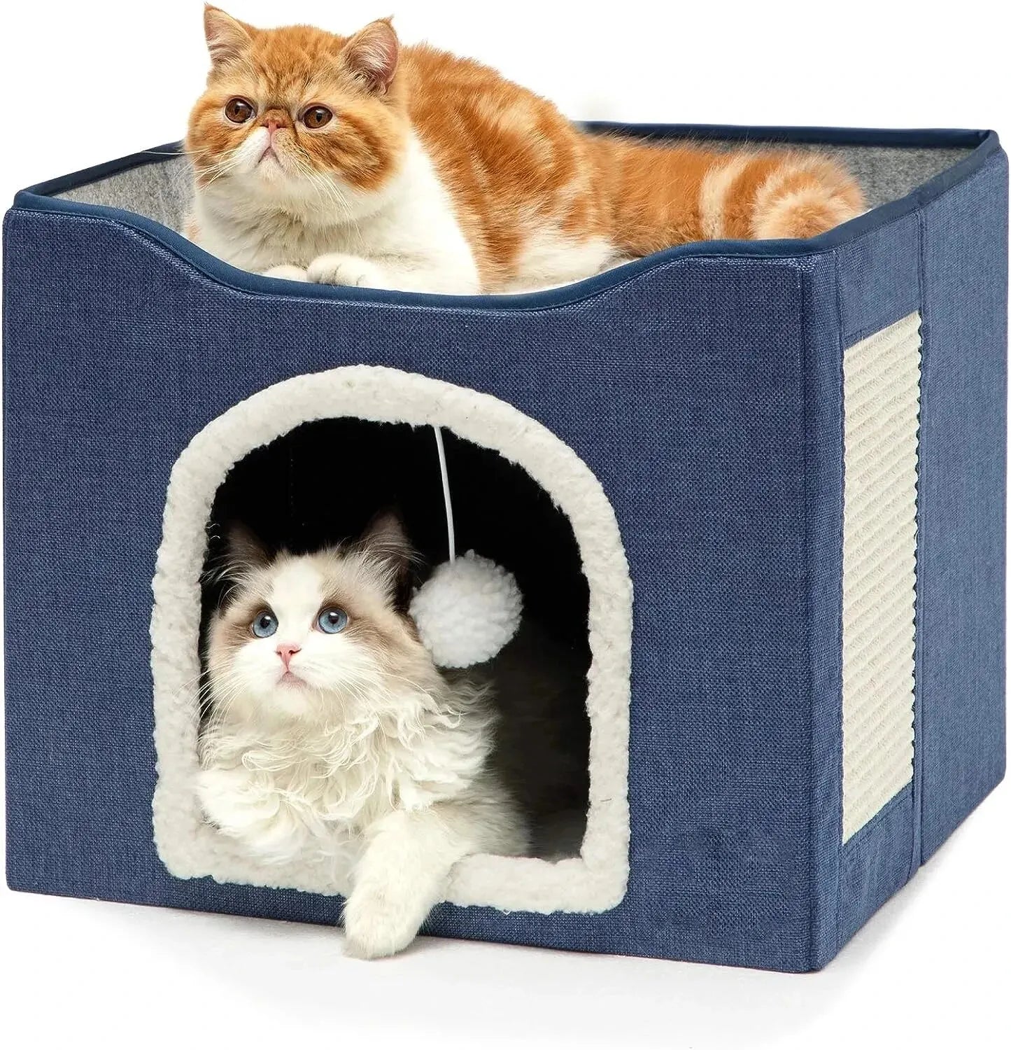 Foldable Double-Layered Large Cat Bed