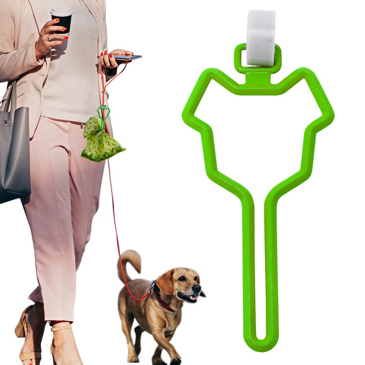 Hands-Free Dog Poop Bag Dispenser with Clip