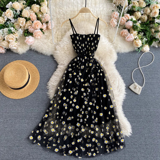 Robe de plage longue à imprimé floral