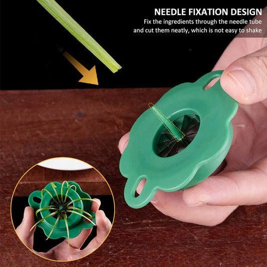 Plum Blossom Cut Green Onion Slicer