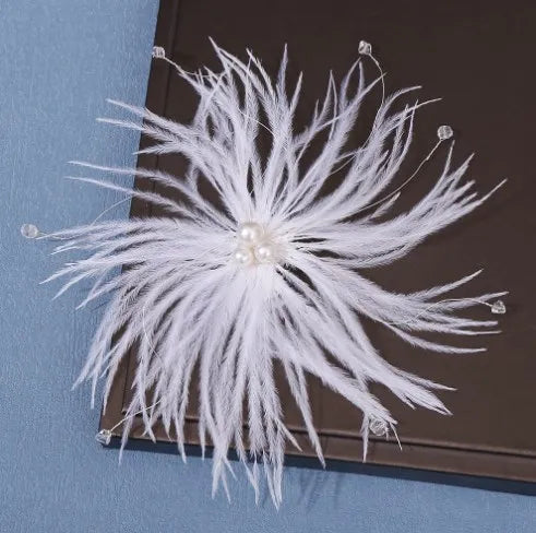 Women's Mermaid Pearl Butterfly Fairy Tassel Hair Clips