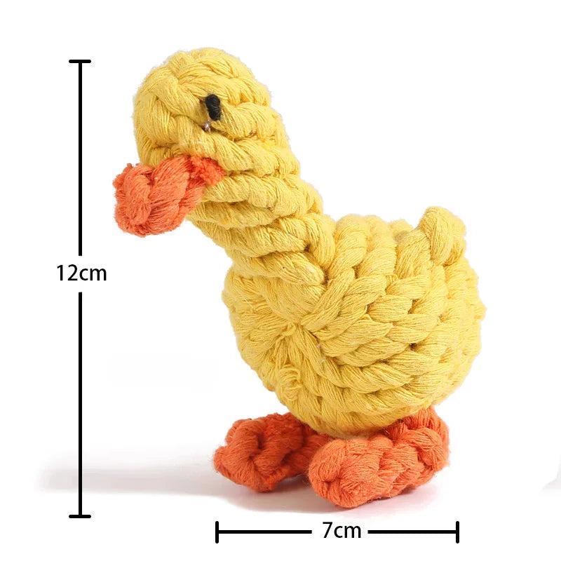 Langlebiges Kauspielzeug für Hunde mit Karottenknotenseil