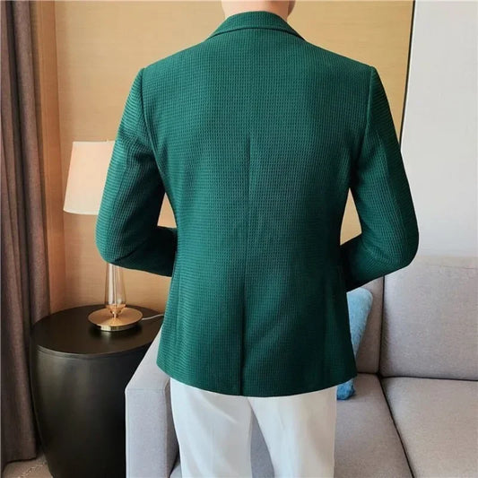 Blazer de mariage surdimensionné à simple boutonnage pour hommes