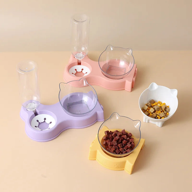Automatic All-in-One Pet Food Bowl Feeder