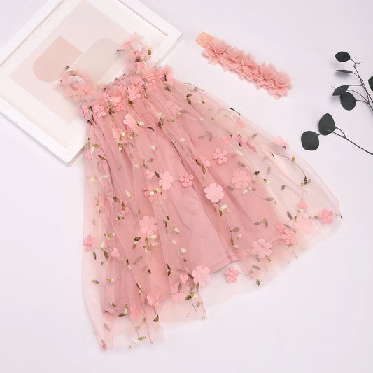 Baby Girl Sleeveless Dress - Little Girl Princess Dress