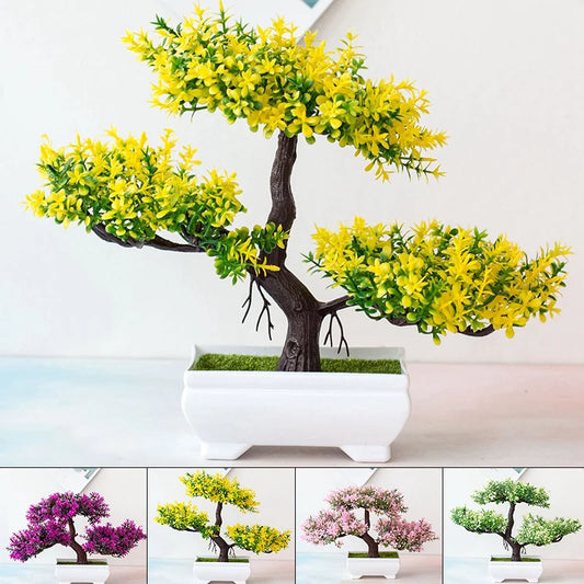 Künstliche Pflanzen Bonsai kleine Baumtopf-Ornamente für die Heimdekoration