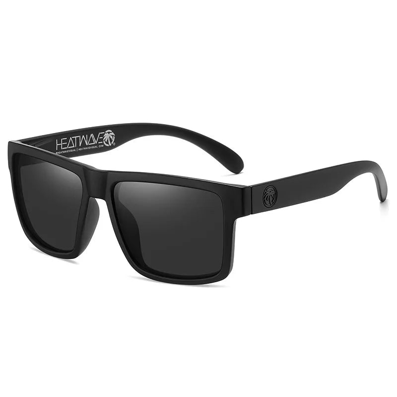 Lunettes de soleil carrées polarisées UV400 Heat Wave pour homme