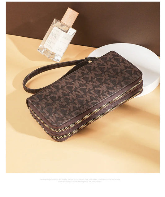 Double Zipper Women's Clutches