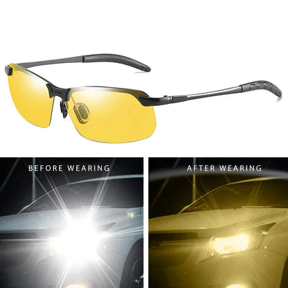 Men's Polarized Photochromic Day Night Vision Sunglasses