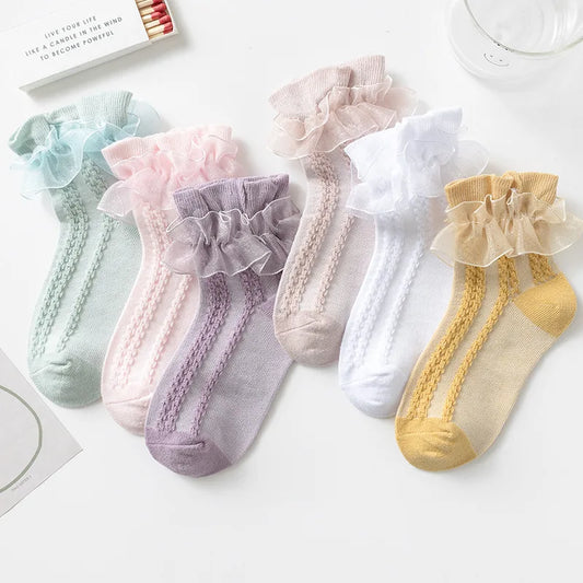 Tutu-Socken mit Rüschenspitze für Baby-Mädchen