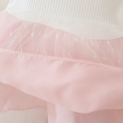Toddler Girl Tutu Dress - Short Sleeve Princess Wedding Dress