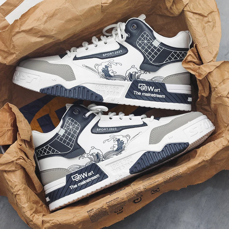 Men's Leather Casual Sneakers