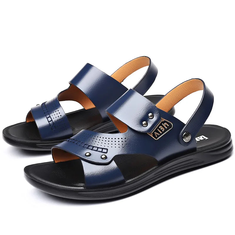 High-Quality Leather Men's Beach Sandals