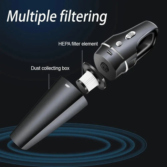 Wiederaufladbarer Auto- und Haushaltsstaubsauger
