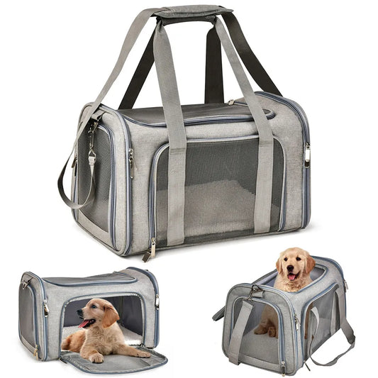 Soft-Sided Dog Carrier Backpack for Traveling Pets