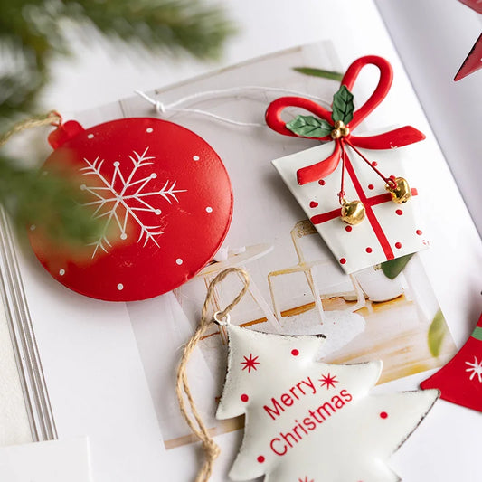 Handmade Painted Christmas Tree Pendant