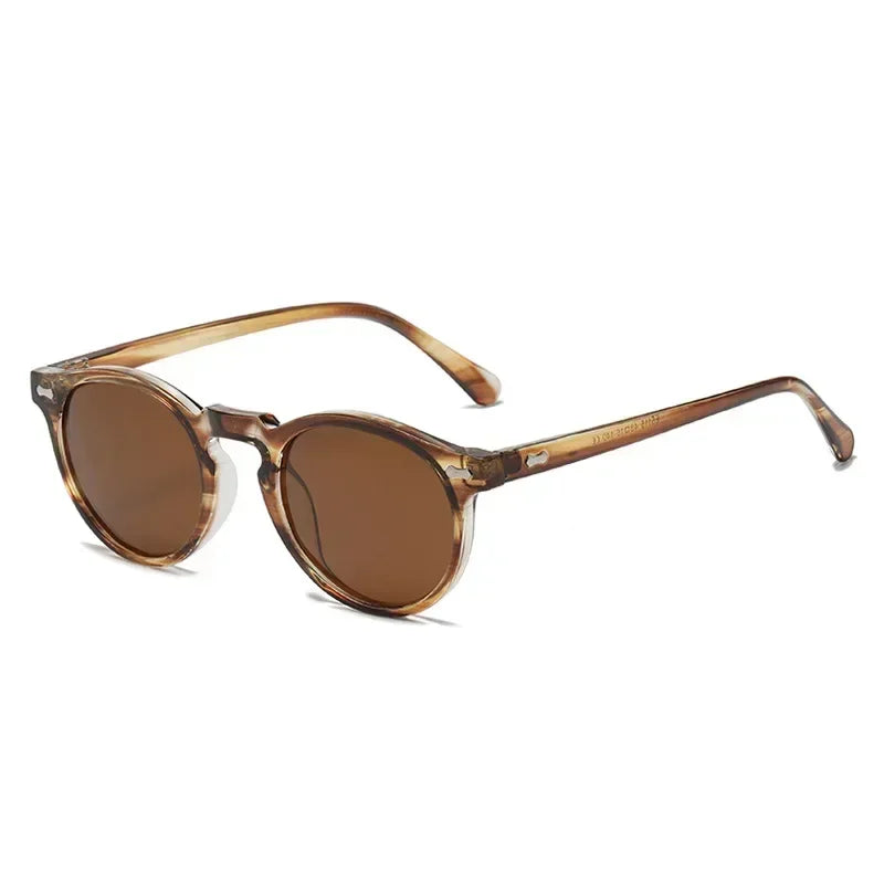 Unisex Vintage Round UV400 Polarized Sunglasses