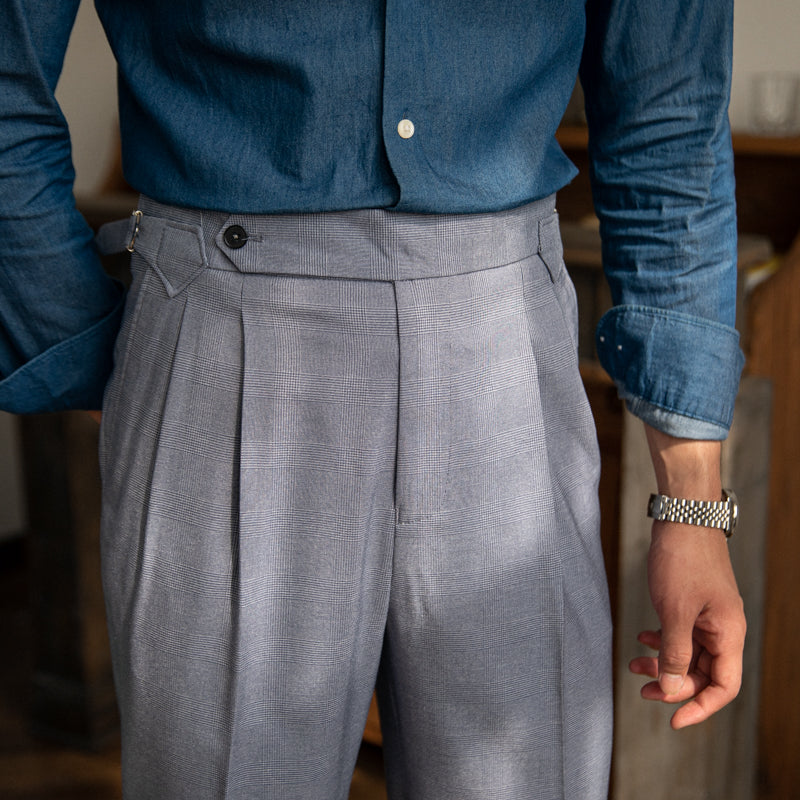 Men's High Waisted Casual Pants