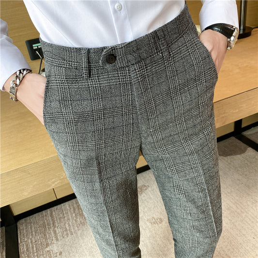 Loose Straight Thick Formal Pants